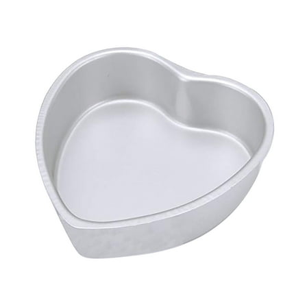 Ajhhao Heart Shape Cake Pan, Baking Pan, Mousses Cake Molds, Heart Shaped Cake Pans, Cake Molds, Aluminum Pan, For Wedding Birthday And Other Occasions Cake, Silver