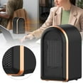 thumbnail image 1 of Ajhhao Small Space Heater Heaters for Indoor Use Room Heater Heater for Desk & Bedroom 2 In 1 Portable Heater with Thermostat Quiet Personal Heater for Home Use Office Heater Black, 1 of 9