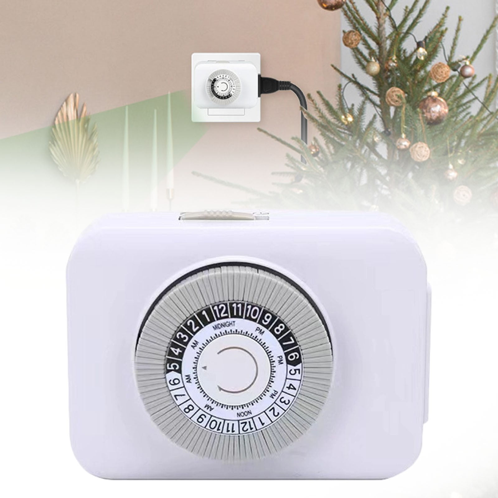 AjhhaoTimer Outlet, Christmas Light Timer, Indoor Timer Plug Mechanical ...