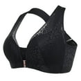 thumbnail image 1 of Ajhsaklt Push-Up Bras Women'S Front Closure Extra-Elastic Large Criss Cross Shaping Posture Lift Bra Womens Bras Black, 1 of 8