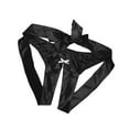 thumbnail image 1 of Ajhsaklt Seamless Underwear for Women Satin Silk Bowknot Briefs G-String Thong Crotchless Lingerie Sleepwear Underwear Women Pack Black, 1 of 3