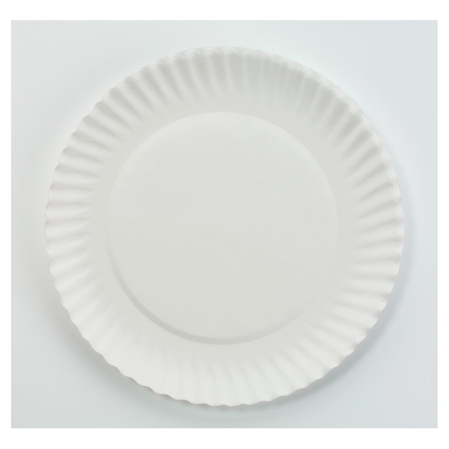 White 6-Inch Round Paper Plates, Pack of 1000
