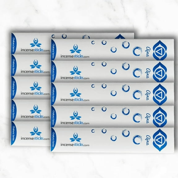 Ajna Incense 8" 12 Sticks - 10 Packs | Lavender-Based Concoction|12 Incense Sticks per Pack