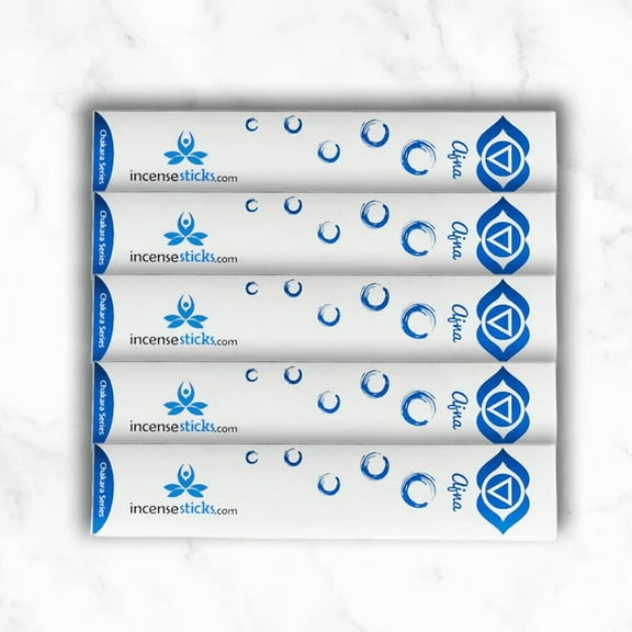 Ajna Incense 8" 12 Sticks - 5 Packs | Lavender-Based Concoction|12 Incense Sticks per Pack