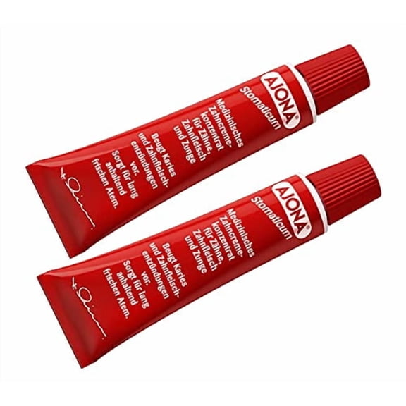 Ajona Stomaticum Toothpaste 2X 25ML | Travel Size Toothpaste - Imported by DFB