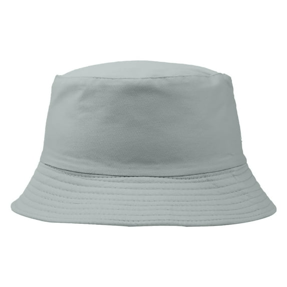Ajshakl Beach Hat, Cotton Green Hat Bucket For Summer Travel Beach Sun, Gray