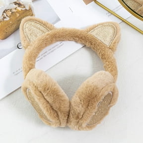 Winter Black Warm Earmuffs Are Soft And Knitted Plush Can Be Used To ...