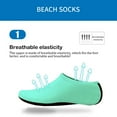 thumbnail image 1 of Ajshakl Fuzzy Socks For Women, Men'S And Women'S Water Socks Barefoot Speed Dry Anti-Skid Yoga, Green, 1 of 3