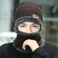 thumbnail image 1 of Ajshakl Hat And Scarf Set For Women, Winter Thermal Plush Hat Scarf Woolen Cap Cycling Windproof Two-Piece Suit, Brown, 1 of 2