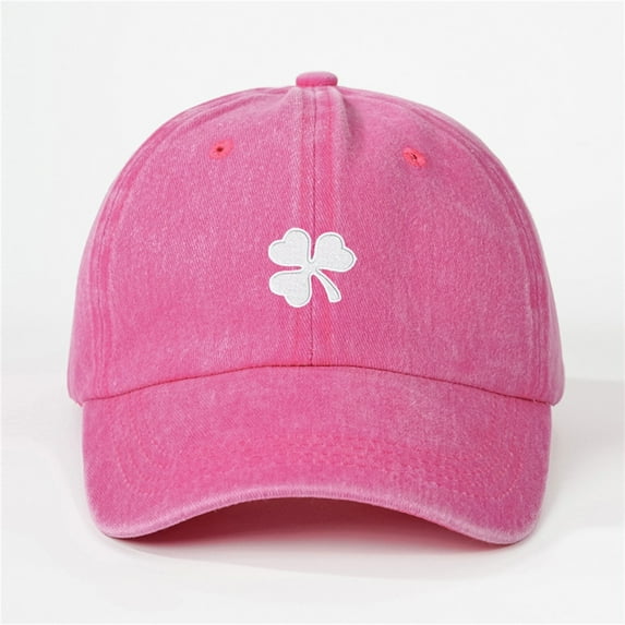 Ajshakl St Patricks Day Baseball Cap, St. Pa Trick's Day Hat Green Baseball Cap Sha Mrock Embroidered for Man Women Funny, Pink