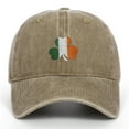 thumbnail image 1 of Ajshakl St Patricks Day Baseball Cap Women, Irish Vintage Baseball Cap Embroidered Cotton Adjustable Distressed Dad Hat, Yellow, 1 of 4