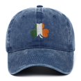 thumbnail image 1 of Ajshakl St Patricks Day Mens Hats, Irish Vintage Baseball Cap Embroidered Cotton Adjustable Distressed Dad Hat, Blue, 1 of 4