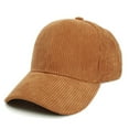 thumbnail image 1 of Ajshakl Summer Hats For Women 2025, Male Female Neutral Summer Solid Baseball Caps Corduroy Hat Visors, Brown, 1 of 3