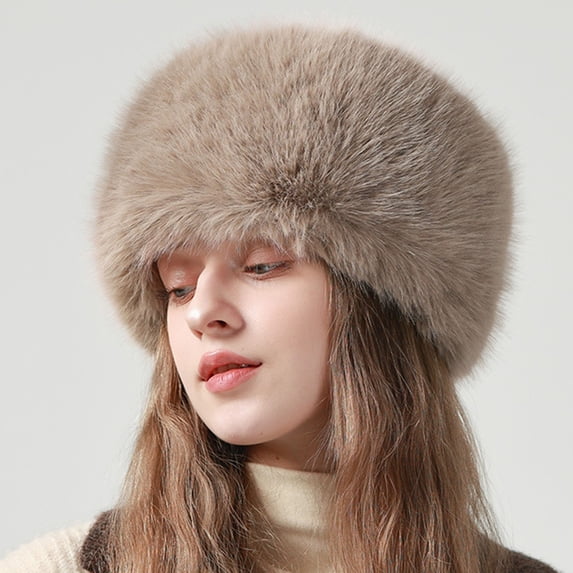 Ajshakl Womens Winter Hat, Fuzzy Bucket Hat Warm Winter Fluffy Furry Plush Faux Hats Fishing For Women 2024, Yellow