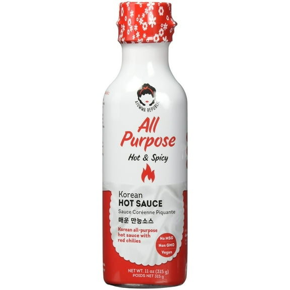 Ajumma Republic All Purpose Hot Sauce 11oz Korean Hot Sauce