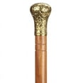 thumbnail image 1 of Ajuny Wooden Walking Cane Stick for Men Women Seniors Support with Detachable Golden Folding Decorative Cane 36 inch, 1 of 7