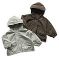 thumbnail image 1 of Ajziojiro Baby Toddler Kids Rain Jacket for Boys Girls Waterproof Hooded Coats Cozy-Dry Outwear for 1-6 Years, 1 of 7