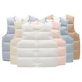 thumbnail image 1 of Ajziojiro Boys Girls Light Down Puffer Vest Jacket for Toddler Kids Solid Color Down Sleeveless Coats 1-6 Years Child Warm Puffer Waistcoat for Fall/Winter, 1 of 7