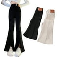 thumbnail image 1 of Ajziojiro Kids Toddler Flared Pants for Girls Soft Wide-Leg Pants, Teen Girls Spring Fall Lounge Stretchy Palazzo Trousers 4-14 Years, 1 of 6
