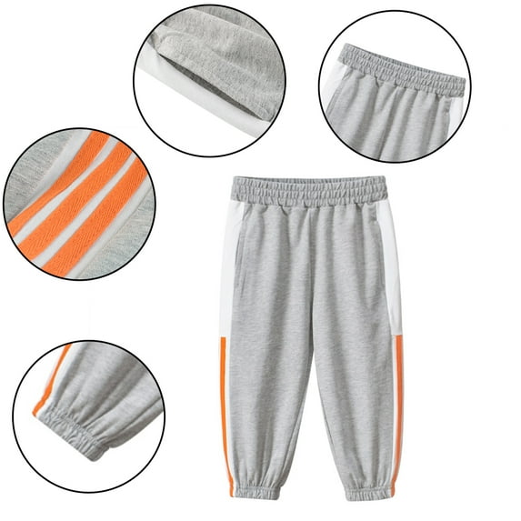 Esaierr Toddler Girls Boys Cotton Jogger Sweatpants for Kids Baby Long Pants Baby Autumn Winter Casual Pants for 1-9Y