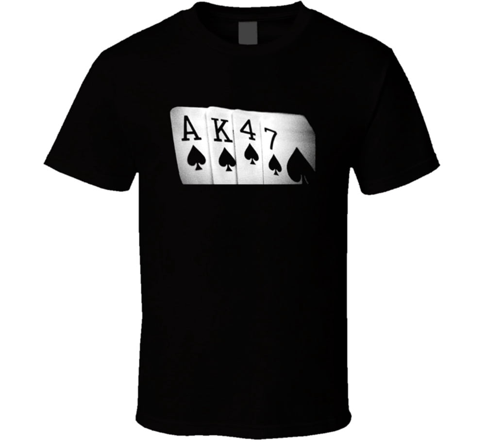 Ak-47 Card Poker Rifle USSR Soviet Russia Casino Vegas Game Funny T ...
