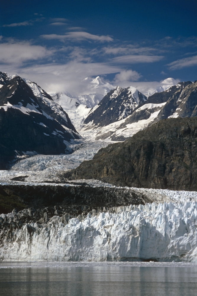 Ak Southeast Glacier Bay Natl Park Margerie Glacier Tarr Inlet Summer Scenic Mountains Canvas Art - Harry M Walker Design Pics (11 x 17)