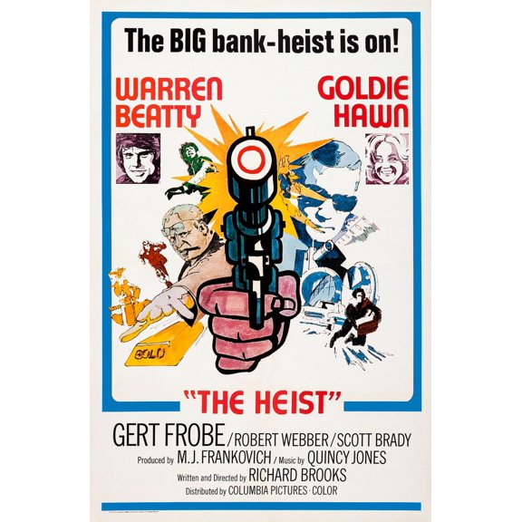 $ (Aka Dollars Aka The Heist) British Poster Art Insets From Left: Warren Beatty Goldie Hawn 1971 Movie Poster Masterprint (24 x 36)