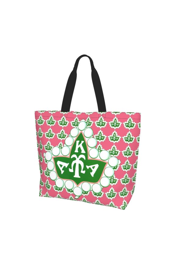 Aka Sorority Gifts For Women Tote Bag Reusable Canvas Shoulder Bag Portable Shopping Tote Bag Water-Resistant Bag