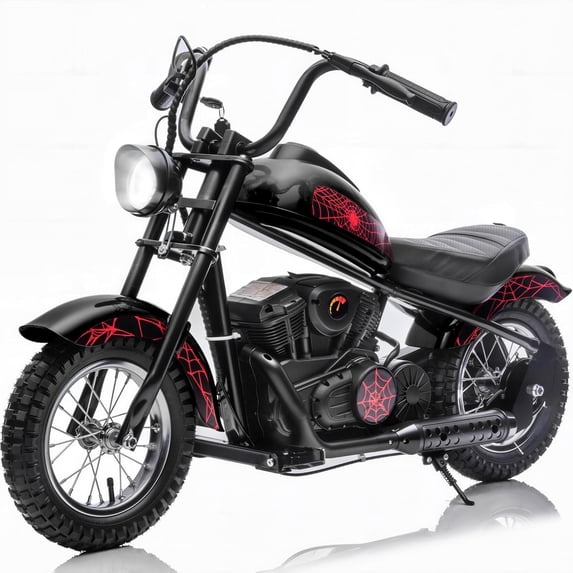 Akaber 24V Electric Dirt Bike for Kids, Motor Kids Dirt Bike, 250W Ride On Motorcycle up to 15 mph, Power Display, Rear Suspension, Hand Brake