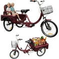 thumbnail image 1 of Akaber Adult Tricycle, 20 Inch 3-Wheel Bikes Carrying Passengers and Cargo, Trike for Adults with Front Baskets for Women, Seniors, Men, Low Step-Through Cruiser Bike for Cycling, Outing, Picnic, 1 of 9