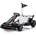 thumbnail image 1 of Akaber Electric Go Kart with Adjustable Seat, 24V 9AH Drift Kart with Dual 200W Motors, Crazy Go Cart for Kids Ages 6-12, Licensed BMW, LED Lights, Drift Mode and 2 Speed(Grey), 1 of 9
