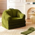 thumbnail image 1 of Akaber Folding Boneless Chair, Futon Sofa Bed with Portable Handle, Akaber Folding Boneless Chair, Futon Sofa Bed with Portable Handle, Small Couch for Living Room, Bedroom, Green, 1 of 9