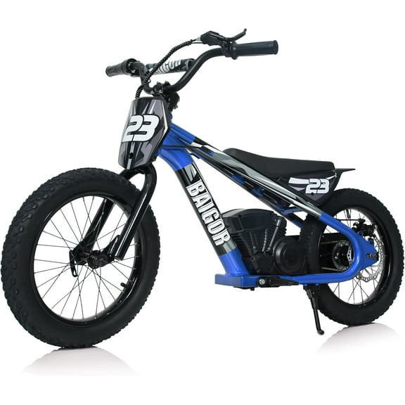 Akaber Kids Electric Dirt Bike for 6-12 Years, 250W Brushless Motor 15.5MPH, 16" Inflatable Tires, 24V Detachable Battery, Electric Bike for Kids