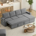 thumbnail image 1 of Akaber Sofa Bed 103" L-Shaped Sectional Sleeper Sofa with Storage Chaise, Pull Out Couch - Cup Holders, Side Pockets for Living Room, 1 of 8