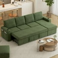 thumbnail image 1 of Akaber Sofa Bed 103" L-Shaped Sectional Sleeper Sofa with Storage Chaise, Pull Out Couch - Cup Holders, Side Pockets for Living Room, 1 of 9