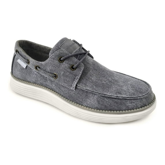 Akademiks Knox Men's Boat Shoes Color: Gray Size: 11