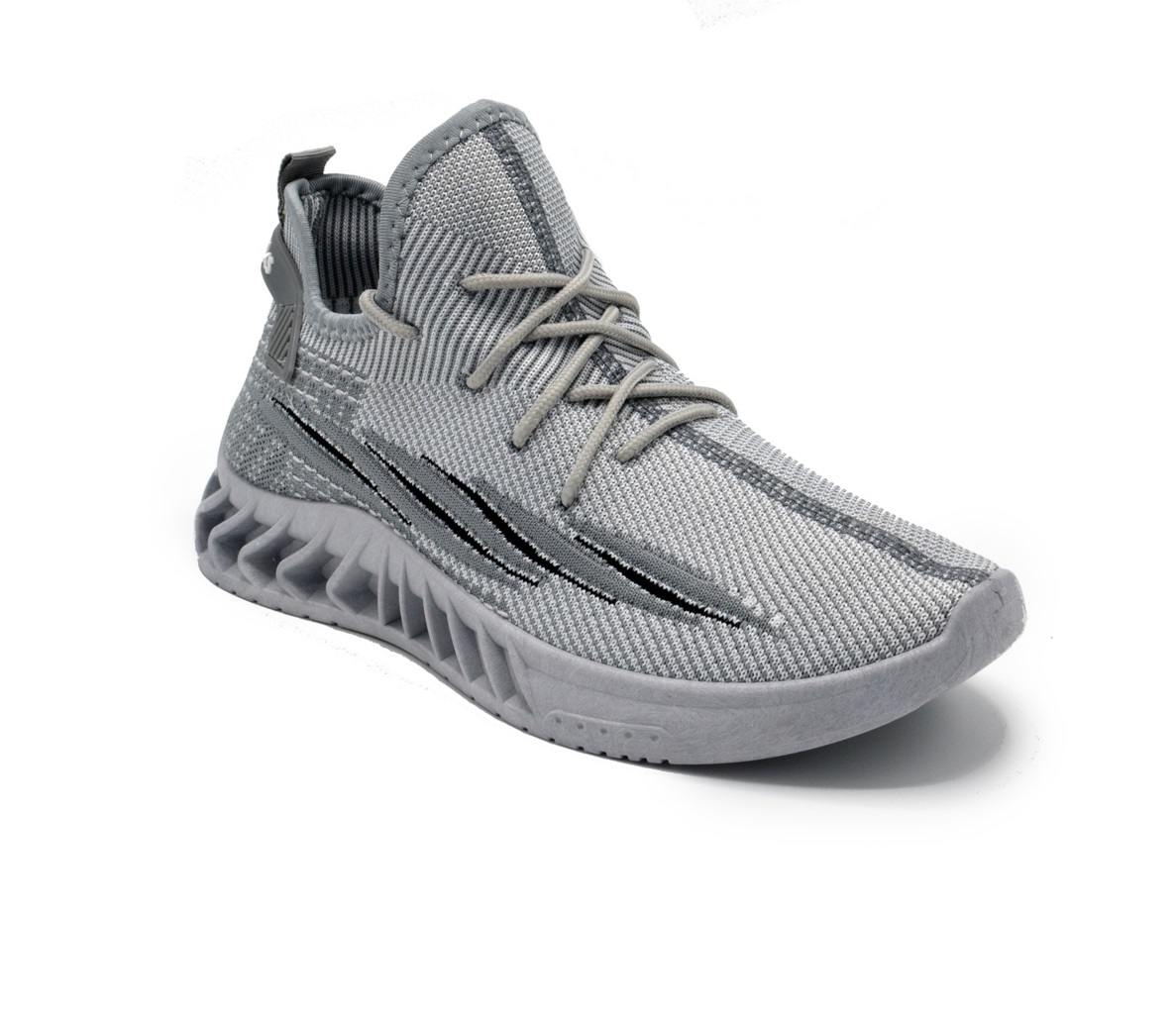 Akademiks Fit 3.0 Knit Jogger Gray Mens Athletic Shoe US 11 M Akademiks Joggers Mens Large Charcoal Gray Joggers Lounge  main image 2