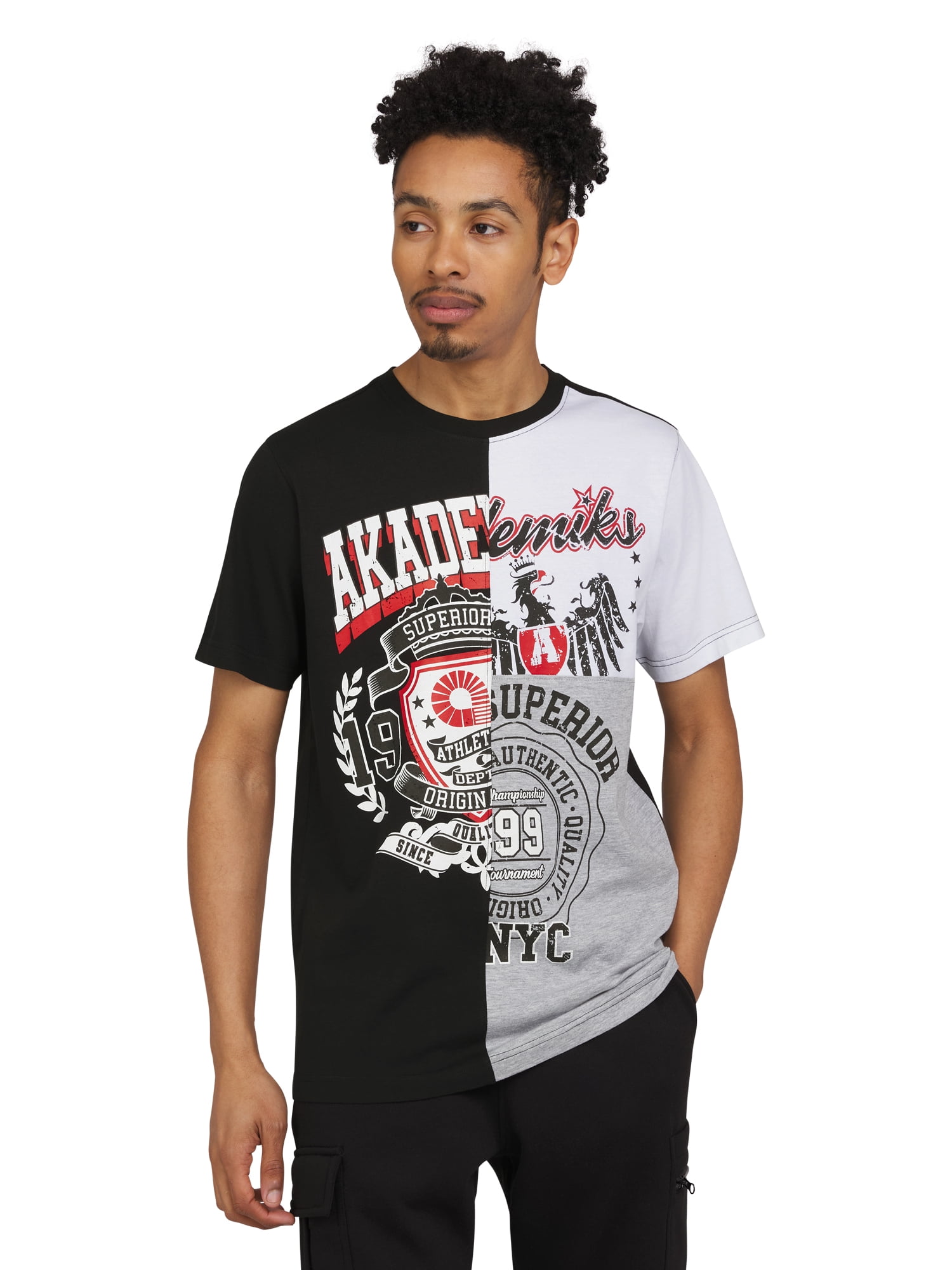 T-shirt Vintage Akademiks XL - Graphic Search Rescue - Streetwear Années 2000