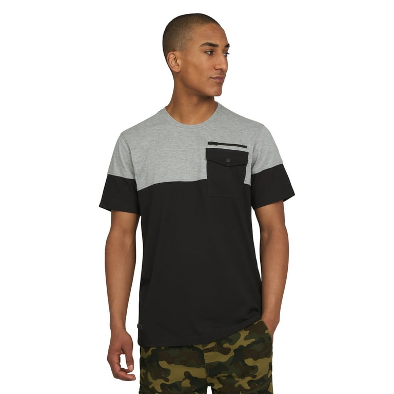 Akademiks Men s Short Sleeve Crewneck T Shirt with Pocket Sizes S XL Walmart