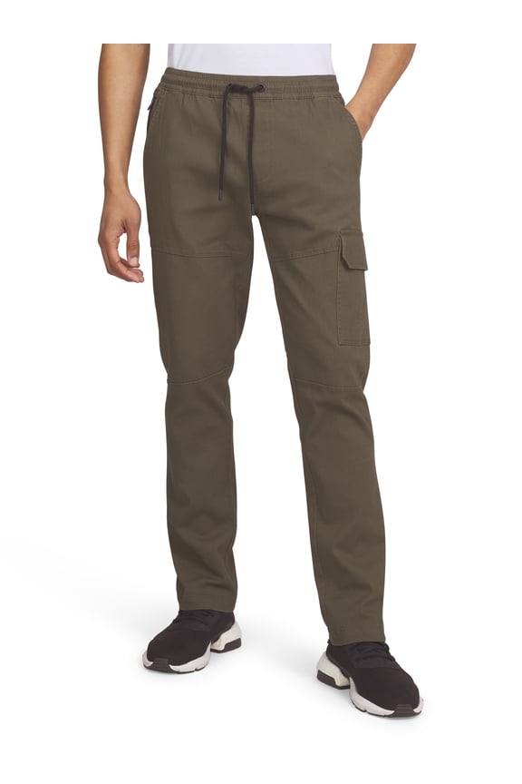 Men's Stretch Twill Pull-On Pants with Pockets, Sizes S-2XL
