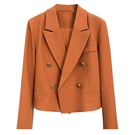 Akafmk Blazers for Women Lightweight Open Front Cardigan Jacket,Dressy Casual Business Work Jacket,Solid Color Buttons Pockets Long Sleeve Top Suit Coat Suit Coat Trendy Elegant Office Blazers Jacket