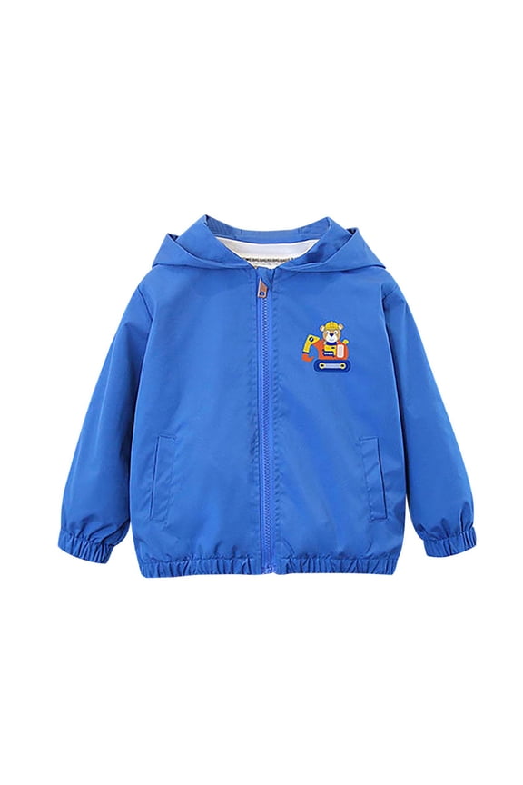 Boys Girls Rain Jackets,Boys Girls Waterproof with Hood Lightweight Raincoat,Spring Children's Jacket Long Sleeve Children's Hooded Casual Thin Jacket Loose Outdoor Windbreaker Hiking Jackets