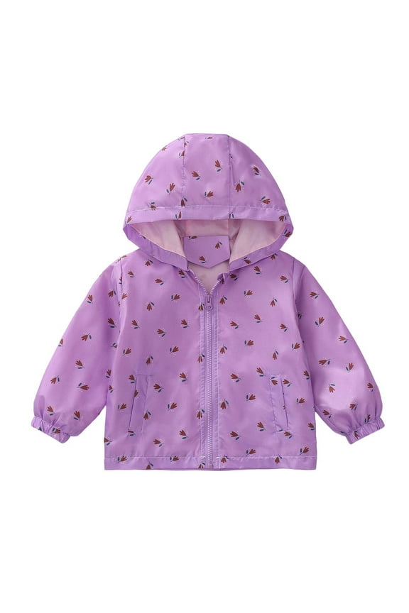 Boys Girls Rain Jackets,Waterproof with Hood Lightweight Raincoat,Toddler Kids Fall Stormtrooper Coat Printed Hooded Zipper Jacket with Pockets Loose Outdoor Windbreaker Hiking Jackets