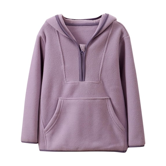 Akafmk Boys Girls Zip Up Hoodies,Boys Girls Long Sleeve Sweatshirts Jackets,Fashion Casual Thickened Jacket Warm and Windproof Stand Up Collar Hooded Sweater Jacket Comfy Cardigan Workout Jacket
