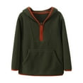 thumbnail image 1 of Akafmk Boys Girls Zip Up Hoodies,Boys Girls Long Sleeve Sweatshirts Jackets,Fashion Casual Thickened Jacket Warm and Windproof Stand Up Collar Hooded Sweater Jacket Comfy Cardigan Workout Jacket, 1 of 3