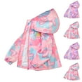 thumbnail image 1 of Akafmk Girls Rain Jackets,Girls Waterproof with Hood Lightweight Raincoat,Fashionable Solid Color Casual Warm Jacket Tops Loose Outdoor Windbreaker Hiking Jackets 3 Years, 1 of 5