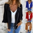 thumbnail image 1 of Akafmk Fall/Winter Plus Size Womens Cardigan Sweaters,Women's Open Front Cardigan Sweater,Solid Color Long Sleeve Fall Knit Cardigan Casual Daily Cardigan, 1 of 4