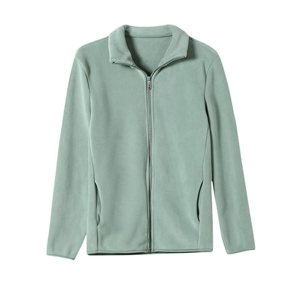 Akafmk Fall/Winter Plus Size Womens Fleece Jackets,Womens Winter Warm Coats,Solid Color Long Sleeve Loose Outdoor Sherpas Jacket Teddy Coat