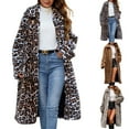 thumbnail image 1 of Akafmk Fall/Winter Women's Faux Furs Coat,Oversized Windproof Warmth Long Furs Jacket,Print Long Sleeve Winter Work Coat Evening Party Furs Jacket, 1 of 4