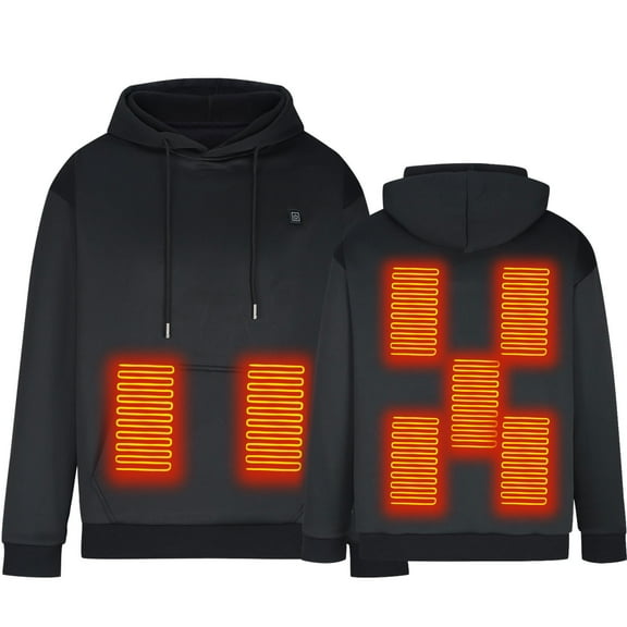 Akafmk Heated Jacket for Women,Zip Up Hoodies for Women Plus Sweatshirts,Unisex Heated Hoodie Usb Rechargeable Thermal Sweatshirt Washable Hooded Sweatshirt for Men and Women